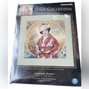Dimensions The Gold Collection Japanese Maiden #35109 cross stitch Robert Sauber